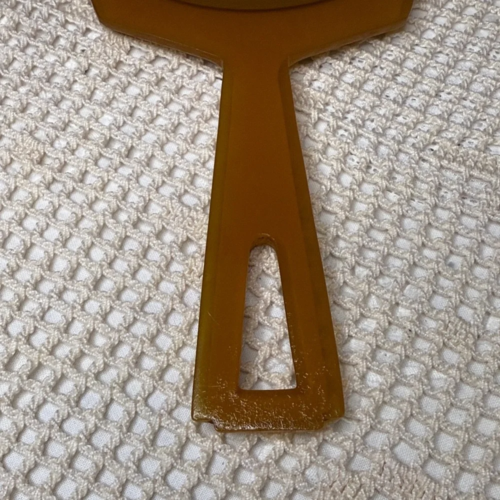 Vintage DuPont Pyralin Celluloid Vanity Handheld Mirror